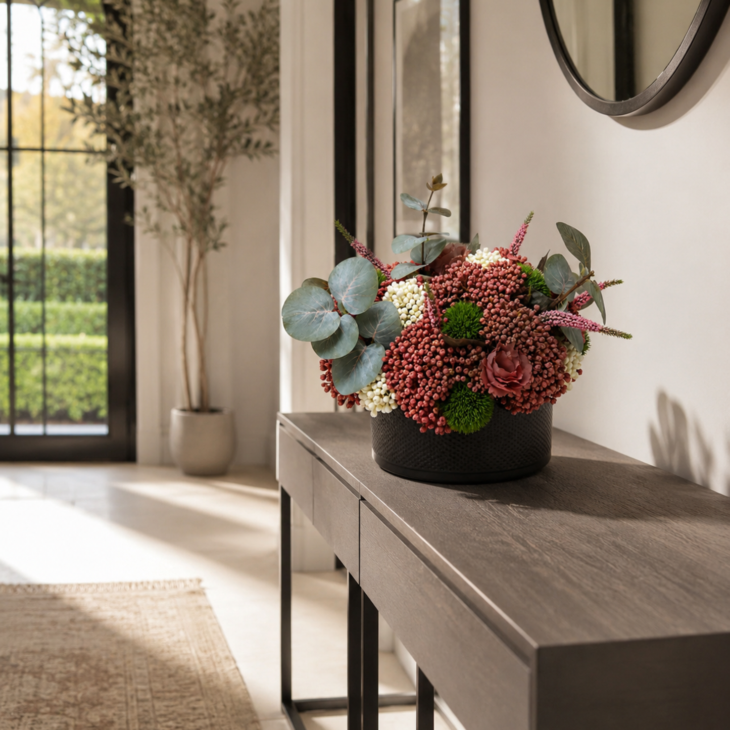 Rustic Berry Bloom | Luxury Faux Floral Arrangement