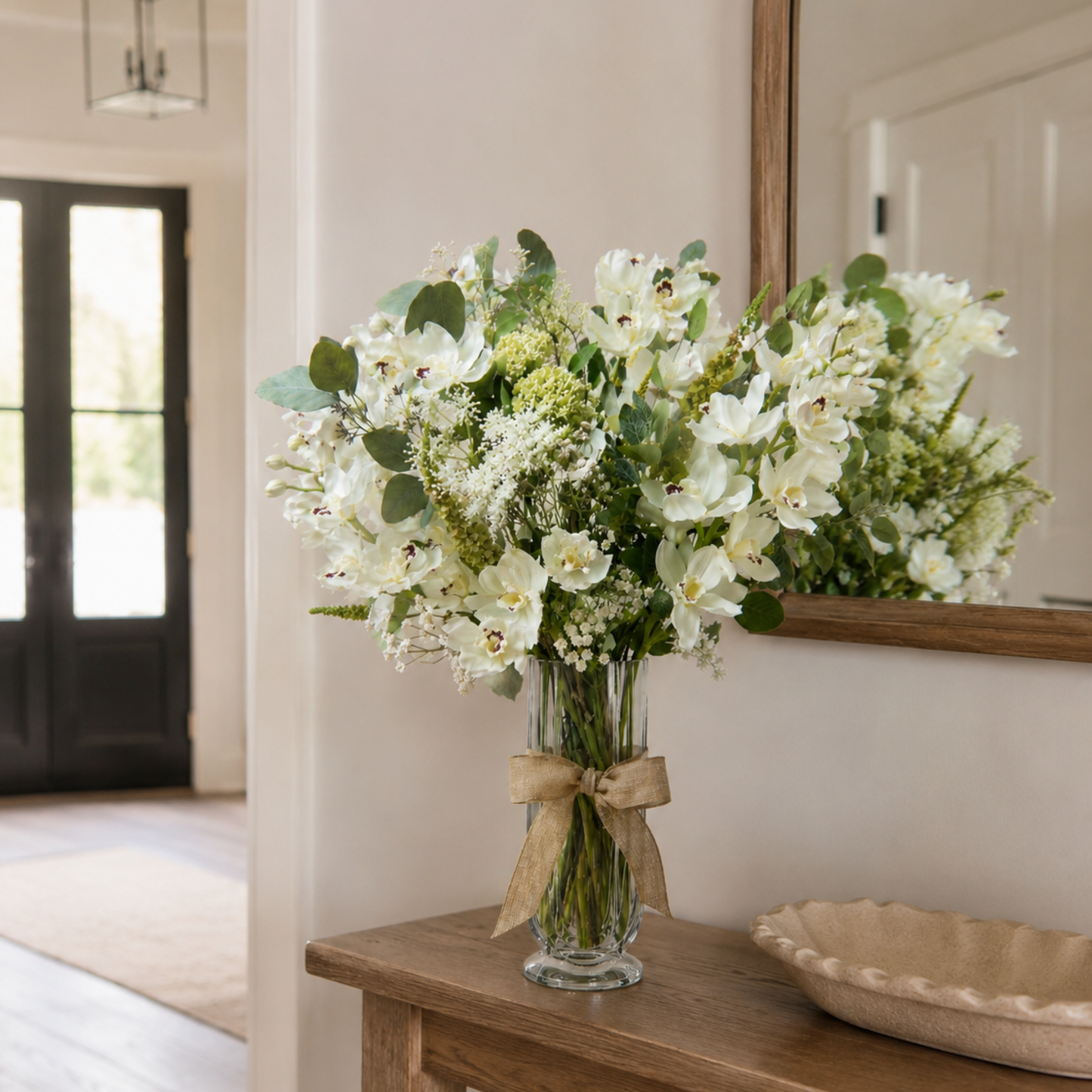 Classic Orchid Vase | Luxury Faux Orchid Arrangement