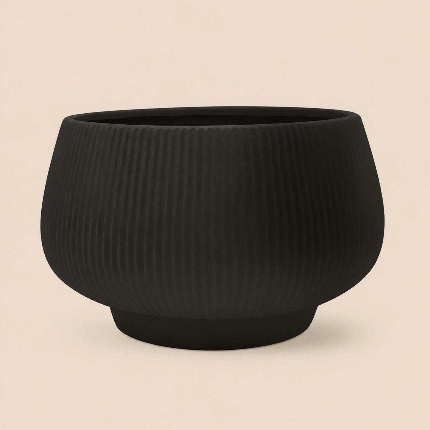 Matt Black Ceramic Decorative Bowl | Modern Home Décor Centrepiece